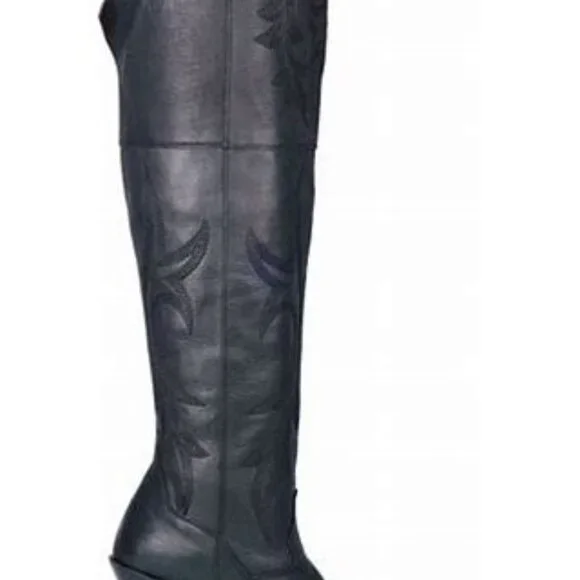 New with Box and Tags attached. Never worn Dan Post Jilted Over the Knee Boots - Picture 2 of 2